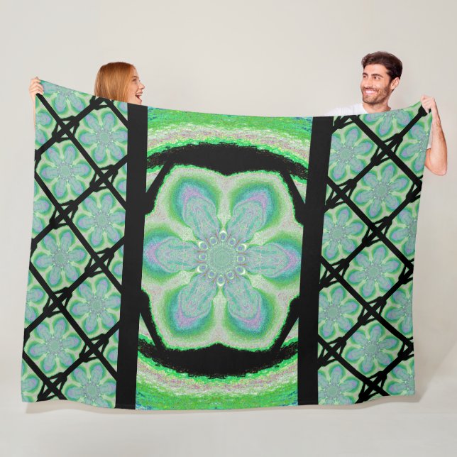 Hazy Wildblume 1 Fleecedecke (Beispiel)