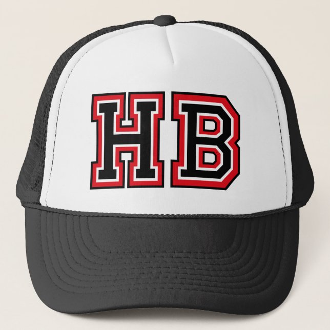 'HB'-Monogramm Truckerkappe (Vorderseite)