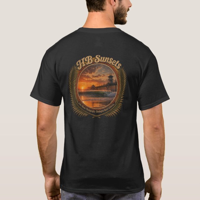 HB Sunsets Surf T-Shirt  (Rückseite)