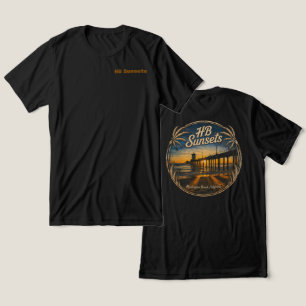 HB Sunsets T-Shirt  (Männer)   Tri-Blend Shirt