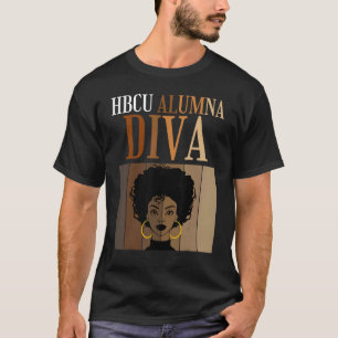 HBCU Alumna Diva Historische Black Unis Univers T-Shirt