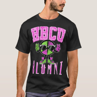HBCU Alumni Bekleidung rosa und grün für Frauen un T-Shirt