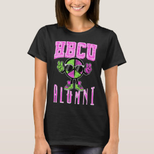 HBCU Alumni Bekleidung rosa und grün für Frauen un T-Shirt