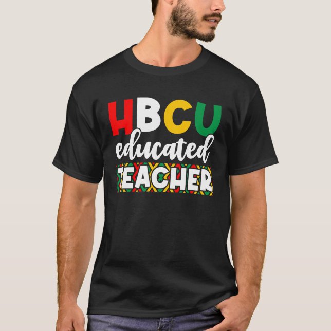 HBCU Apparel Historical Black College HBCU Educate T-Shirt (Vorderseite)