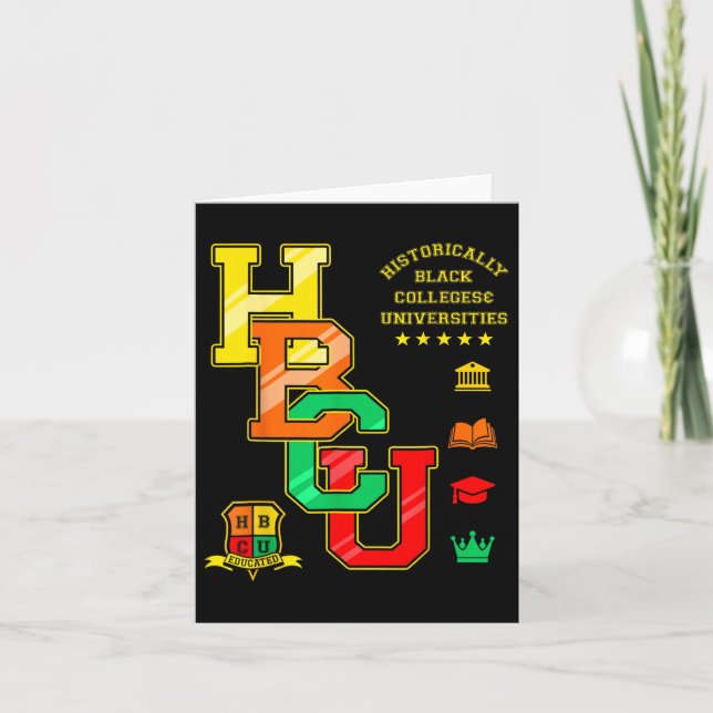 Hbcu Apparel Historisch Black Unis University Karte (Vorderseite)