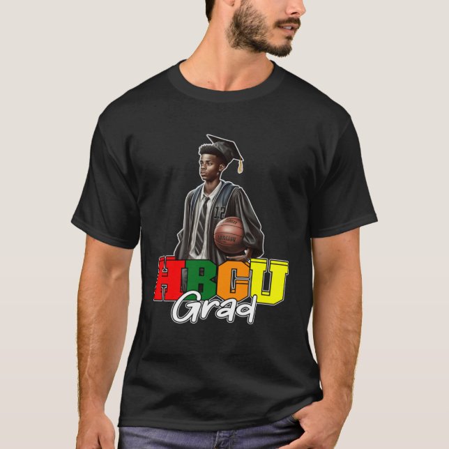 HBCU Basketball Grad Black college Alumni Apparel  T-Shirt (Vorderseite)