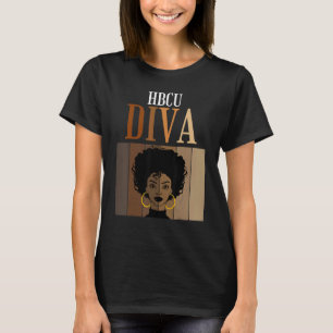 HBCU Diva Historische Schwarze Unis Universitäten T-Shirt