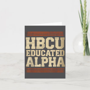 Hbcu gebildeter Alpha Historischer schwarzer Hochs Karte