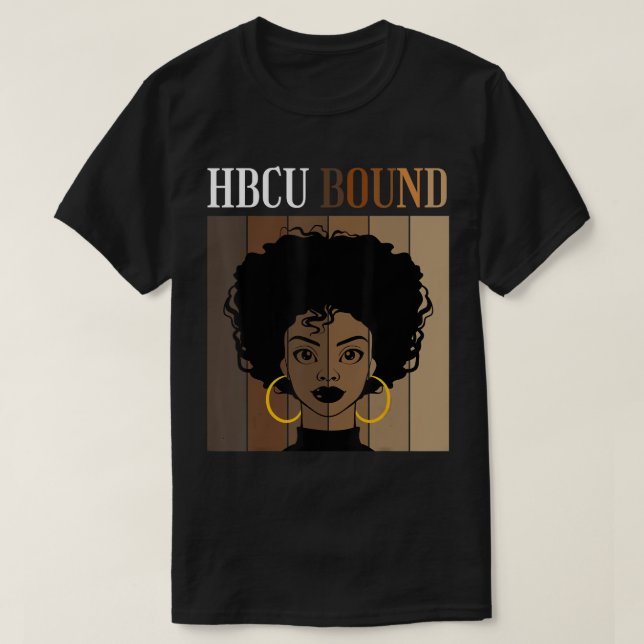 HBCU - Gebundene historische Schwarze Unis Univers T-Shirt (Design vorne)
