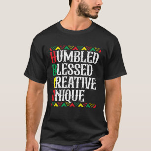 HBCU Humbled gesegnet kreative einzigartige histor T-Shirt
