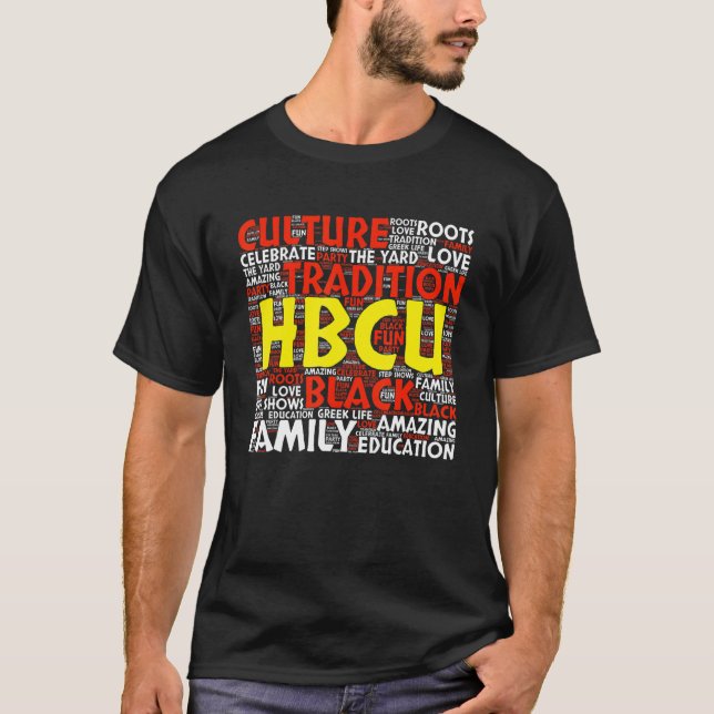 HBCU Rote und weiße Studentin oder Grad T-Shirt (Vorderseite)