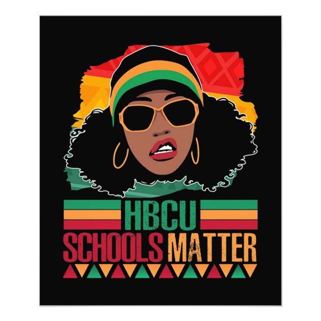 HBCU Schulen Materie Vintag Fotodruck (Vorne)