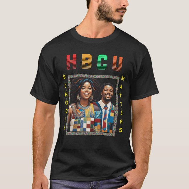 HBCU Schulen Matter Cooles Shirt mit Mosaik (Vorderseite)
