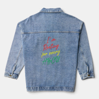 Hbcu Schwarze Geschichte Monat bin ich für jeden H Jeansjacke