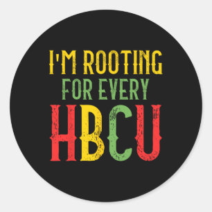 Hbcu Schwarze Geschichte Monat bin ich für jeden H Runder Aufkleber