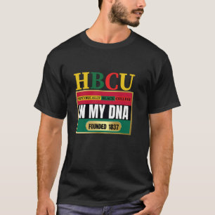 HBCU, Souvenir, Akademisches Rot, Schwarz und Grün T-Shirt
