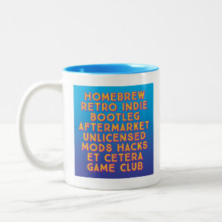HBGC "We are not Rebranding"-Tasse Zweifarbige Tasse