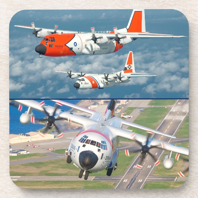 HC-130 HERCULES GETRÄNKEUNTERSETZER (Vorderseite)