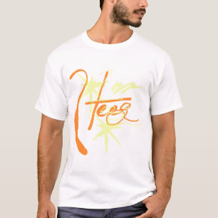 HC ursprünglicher Gelb-Stern Orangen-n T-Shirt