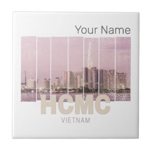 HCMC Saigon (Ho-Chi-Minh-City) Skyline Vietnam Fliese