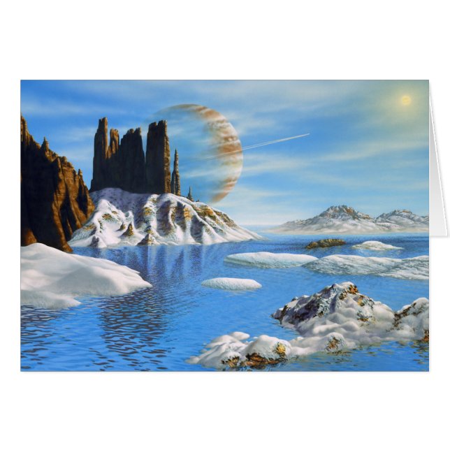 HD222582 b und Mond-Karte (Vorderseite (Horizontal))