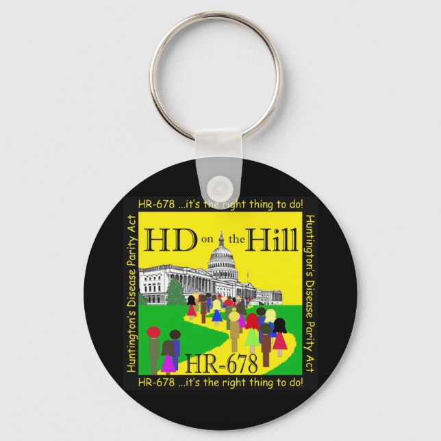 HD auf dem Hill-Schlüsselanhänger Schlüsselanhänger (Vorderseite)