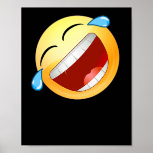 HD Emoji Rolling auf dem Boden Lachen Gesicht Poster