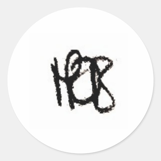 HDB-Aufkleber Runder Aufkleber (Vorderseite)