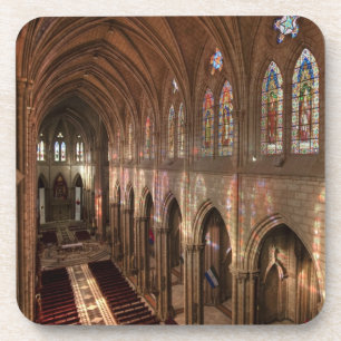 HDR-Bild des Basilika-Innenraums, Quito, Ecuador Getränkeuntersetzer