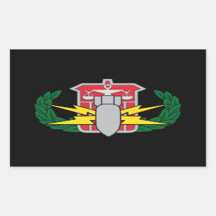 HDS-Abzeichen Rechteckiger Aufkleber