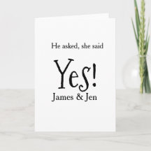 He asked she said yes engagement party name simple