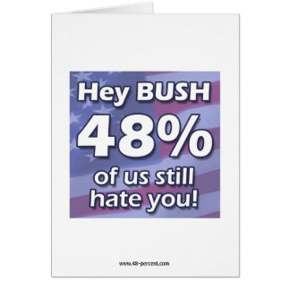 Hé carte de Bush 48%…