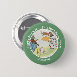 He Diddle Diddle Birthday Party Collection Button