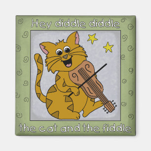 He Diddle Diddle, Kinderzimmer-Reim-Magnet Magnet
