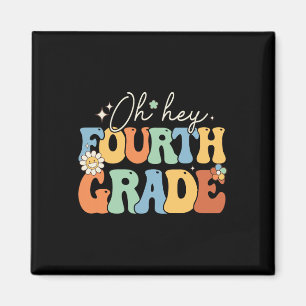 He Fourth Grade Groovy 4th Grade Teacher Back Magnet