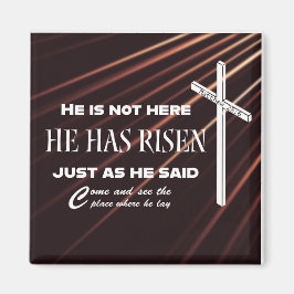 "He has Rised" Bible Verse Easter Christlich Magne Magnet