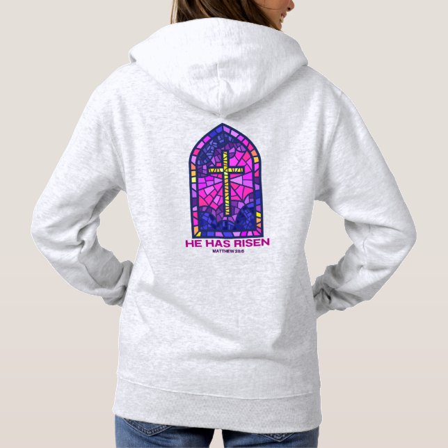 He Has Risen Hoodie (Rückseite)