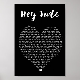 He Herz-Wand-Kunst-Lied-lyrischer Druck Jehudas Poster