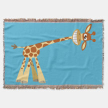 He hier He!! Niedlicher Alberner Cartoon Giraffe