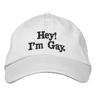 He! Ich bin homosexuell Bestickte Kappe