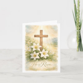 He is Risen Easter Card Karte