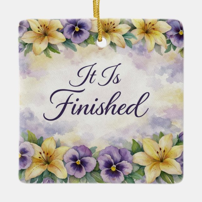 He Is Risen Easter Ornament (Vorderseite)