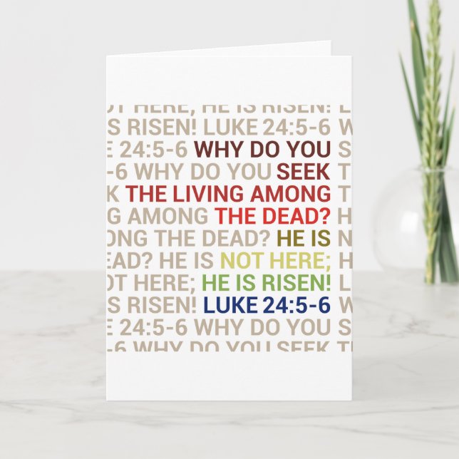 He is Risen Karte (Vorderseite)