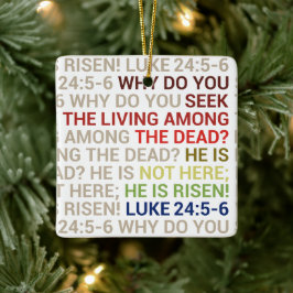 He is Risen Keramikornament