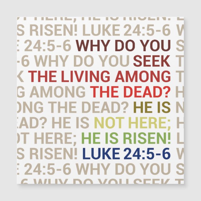 He is Risen Magnetkarte (Vorderseite)