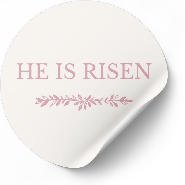 He Is Risen Sticker – Biblical Hope Verse (Von Creator hochgeladen)