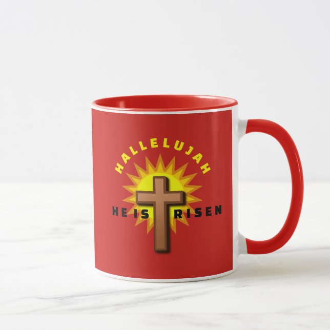 "HE IS RISEN" TASSE (Rechts)