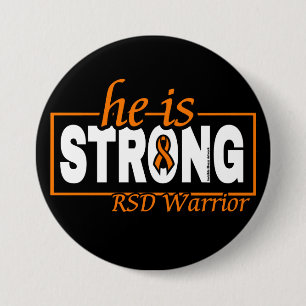 HE IS STRONG... BUTTON