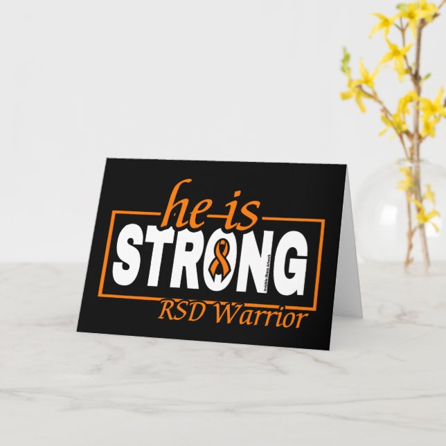 HE IS STRONG... KARTE (Gelbe Blume)