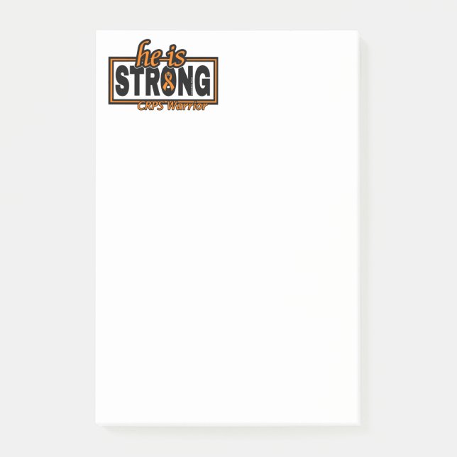 HE IS STRONG... POST-IT KLEBEZETTEL (Vorderseite)